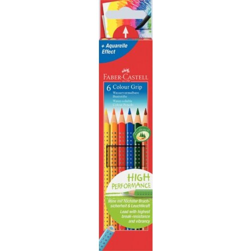 Faber-Castell COLOUR GRIP 2001 Farbstifte 6er Etui, sortiert
