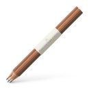 Graf von Faber-Castell Bleistifte mit Tauchkappe, braun, 3 Stück