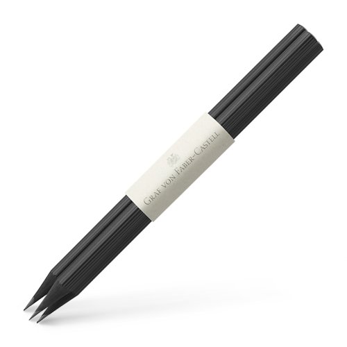Graf von Faber-Castell Bleistifte mit Tauchkappe, schwarz, 3 Stück