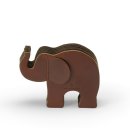 Stifteköcher Elefant, dunkelbraun, mittel von Graf von Faber-Castell