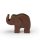 Stifteköcher Elefant, dunkelbraun, klein von Graf von Faber-Castell