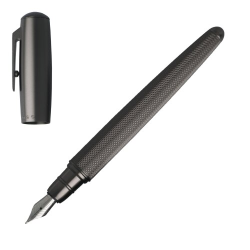 Hugo Boss Füllfederhalter Pure Matte Dark Chrome