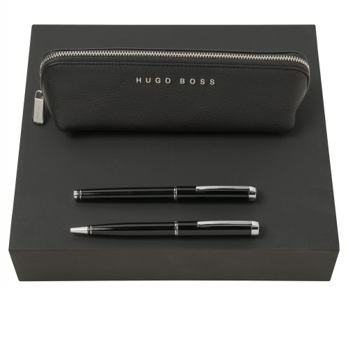 Kugelschreiber, Tintenroller & Etui Ace Black von Hugo Boss