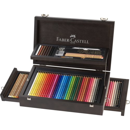 Faber-Castell Art & Graphic Holzkoffer - COMPENDIUM 125-teilig