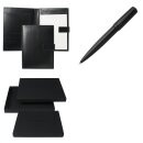 Hugo Boss Schreibmappe A5 schwarz incl. Kugelschreiber