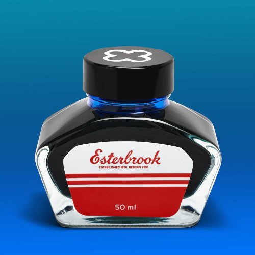 Esterbrook Tintenglas - "Shimmer" Aqua (Hellbau) - 50ml