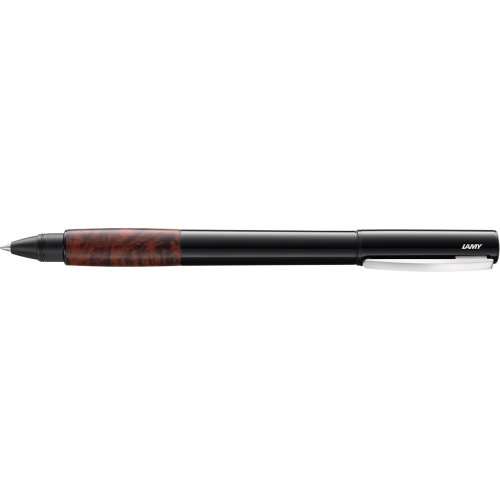 LAMY Accent Brillant BY Tintenroller schwarz hochglänzend Bruyere-Holz