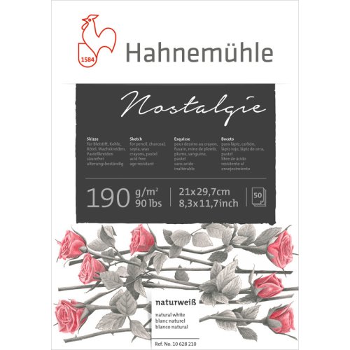 Hahnemühle Skizzenblock Nostalgie 190g/m², 50 Blatt, DIN A4