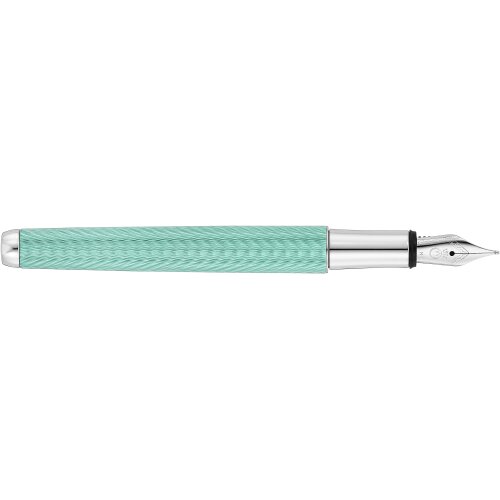 Waldmann Liberty mit Wellenmuster, Lack aquamarin (Stahlfeder: EF,F,M,B)