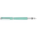 Waldmann Liberty mit Wellenmuster, Lack aquamarin (Stahlfeder: EF,F,M,B)
