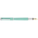 Füllfederhalter Waldmann Liberty mit Wellenmuster, aquamarin