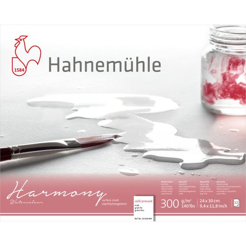 Hahnemühle Aquarellblock Harmony matt 300g/m², 12 Blatt, 24 x 30 cm