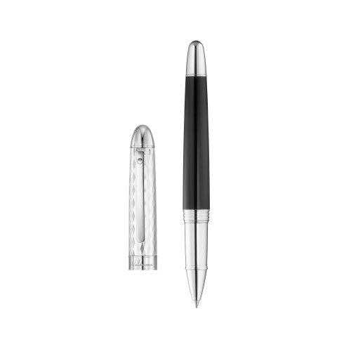 Rollerball Waldmann Précieux, feiner wellenförmiger Diamantschnitt