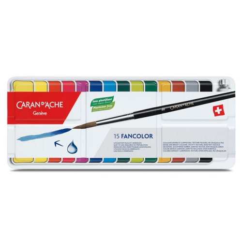 Caran dAche Gouache Fancolor in Tabletten - 15er Set