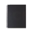 Skizzenbuch Deko HF 140g A3 62 Blatt schwarz Spiral.
