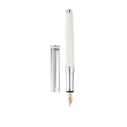 Waldmann Edelfeder, Korn-Linien-Design Silber/champagner Goldfeder