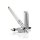 Waldmann Edelfeder, Korn-Linien-Design Silber/champagner Goldfeder