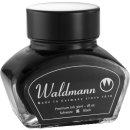 Waldmann Tintenglas, 30 ml - schwarz - Plastikdeckel
