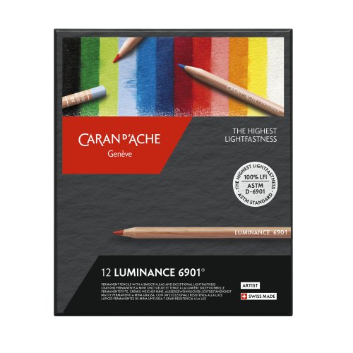 Caran d‘Ache LUMINANCE 6901 - 12 Künstlerfarbstifte