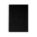 Hahnemühle Skizzenbuch D&S Hochformat, Spiralbindung, A5, 80 Blatt, 140g/m², schwarz