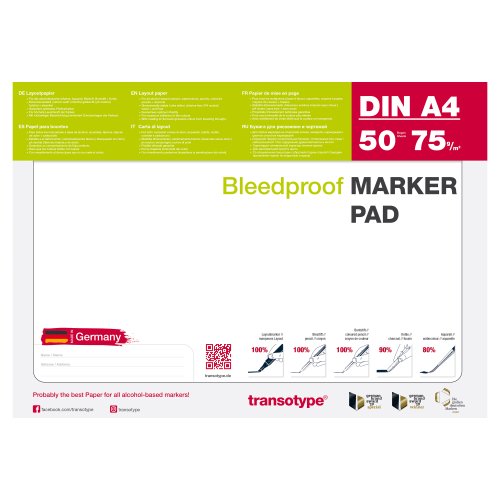 Copic Markerpapier-Block 70g/m², 50 Blatt, DIN A2