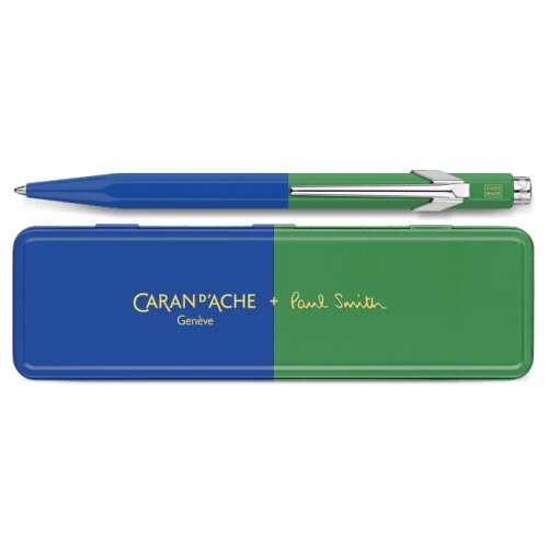 Caran dAche + Paul Smith Kugelschreiber 849, Cobalt Blue & Emerald