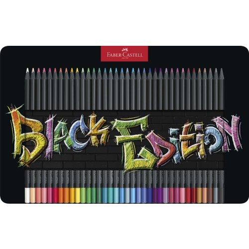 Faber-Castell Buntstifte Black Edition 100er Metalletui