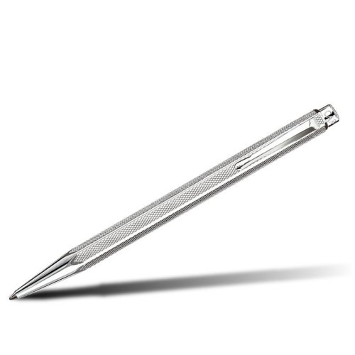 Caran d’Ache Kugelschreiber Ecridor Retro silber mit Gravurfeld