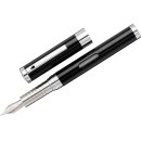 Diplomat Füllfederhalter NeXus schwarz/chrom mit...