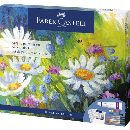 Faber-Castell Acrylfarb-Set inkl. Zubehör