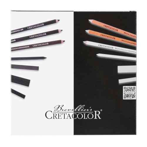 CRETACOLOR Black & White - Box 20-teiliges Kohleset