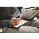 Schreibmappe A4 Graf von Faber Castell Cashmere , Leder, schwarz