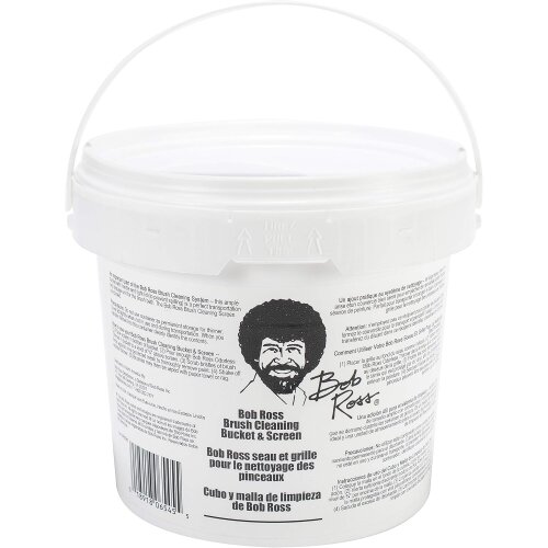 Bob Ross Putzeimer mit Sichtschutz, Weiß