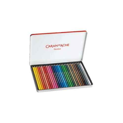 Caran dAche SWISSCOLOR Aquarelle Buntstifte in Metallbox - 30er