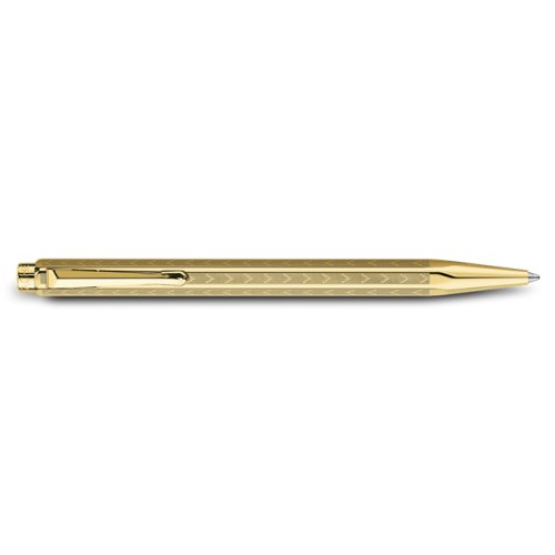 Caran dAche Ecridor Chevron Kugelschreiber, Gold