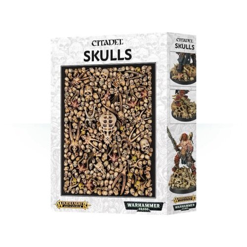 Games Workshop Citadel Box mit Schädeln/Totenköpfen, Schwarz