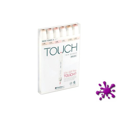 Touch Twin Brush Marker 6er Skin Tones