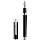 Montegrappa Zero Füllfederhalter, Palladium IP, Edelharz EF