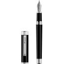 Montegrappa Zero Füllfederhalter, Palladium IP, Edelharz S5