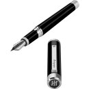 Montegrappa Zero Füllfederhalter, 14k Gold Nib, Palladium IP M