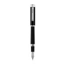 Montegrappa Zero Füllfederhalter, 14k Gold Nib, Palladium IP M