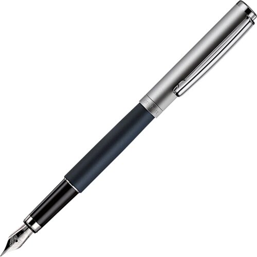 Otto Hutt Füllfederhalter Design 01 Blau, Ruthenium Matt M