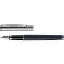 Otto Hutt Füllfederhalter Design 01 Blau, Ruthenium Matt M