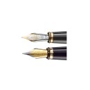 Diplomat Füllhalter Aero Oxyd Messing 14 ct Goldfeder M