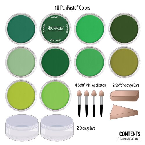 PanPastel 10 - Grünes Set