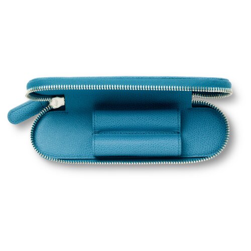 Graf von Faber-Castell Schreibgeräte Etui 2er Epsom Gulf Blue