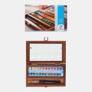 Van Gogh Aquarell-Set, Holzkasten mit 24 Farben in halbe...