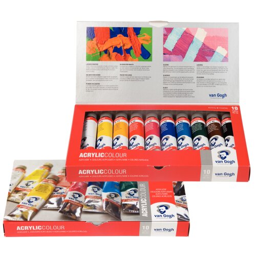 Van Gogh Basis-Set Acrylfarbe mit 10 Farben in 40 ml-Tuben