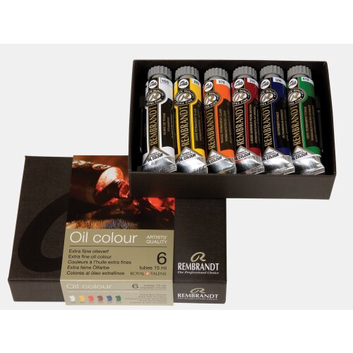 Rembrandt Ölfarben Starter-Set | 6 x 15 ml