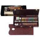 Rembrandt Ölfarben-Set im Holzkasten Traditional | 15 x 15 ml + 1 x 40 ml + Zubehör